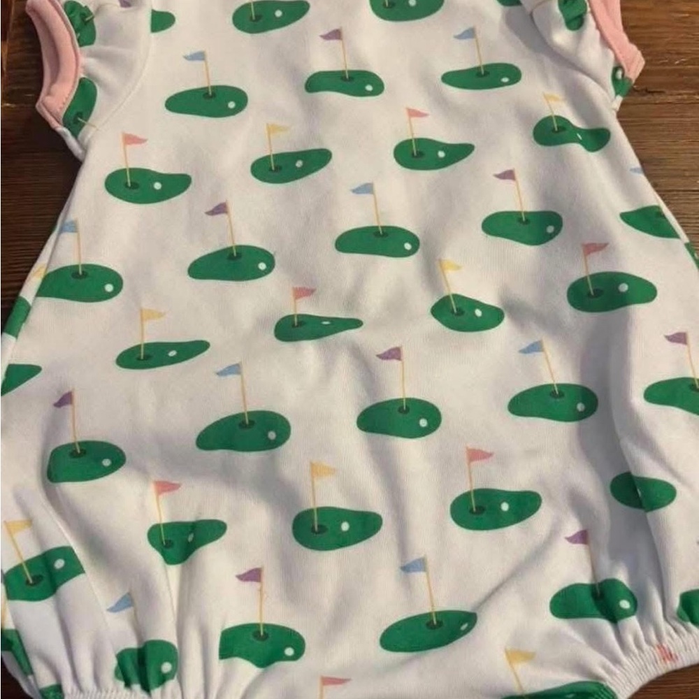 Golf-Themed Baby Romper